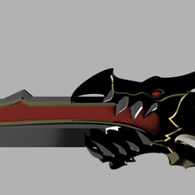 dragon dagger dragon dagger prop weapon cosplay 3d print model - Mito3D