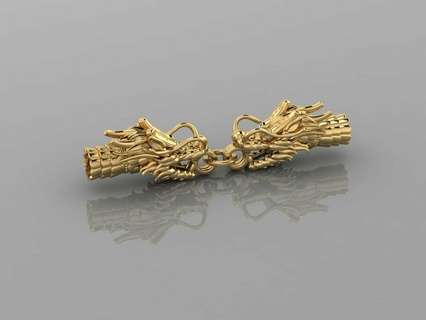 dragon diamond pendant p4 bracelet solitaire ring jewelry monk budha gold engagement wedding cad printable 3d earring bangle baby art 3d print model - Mito3D