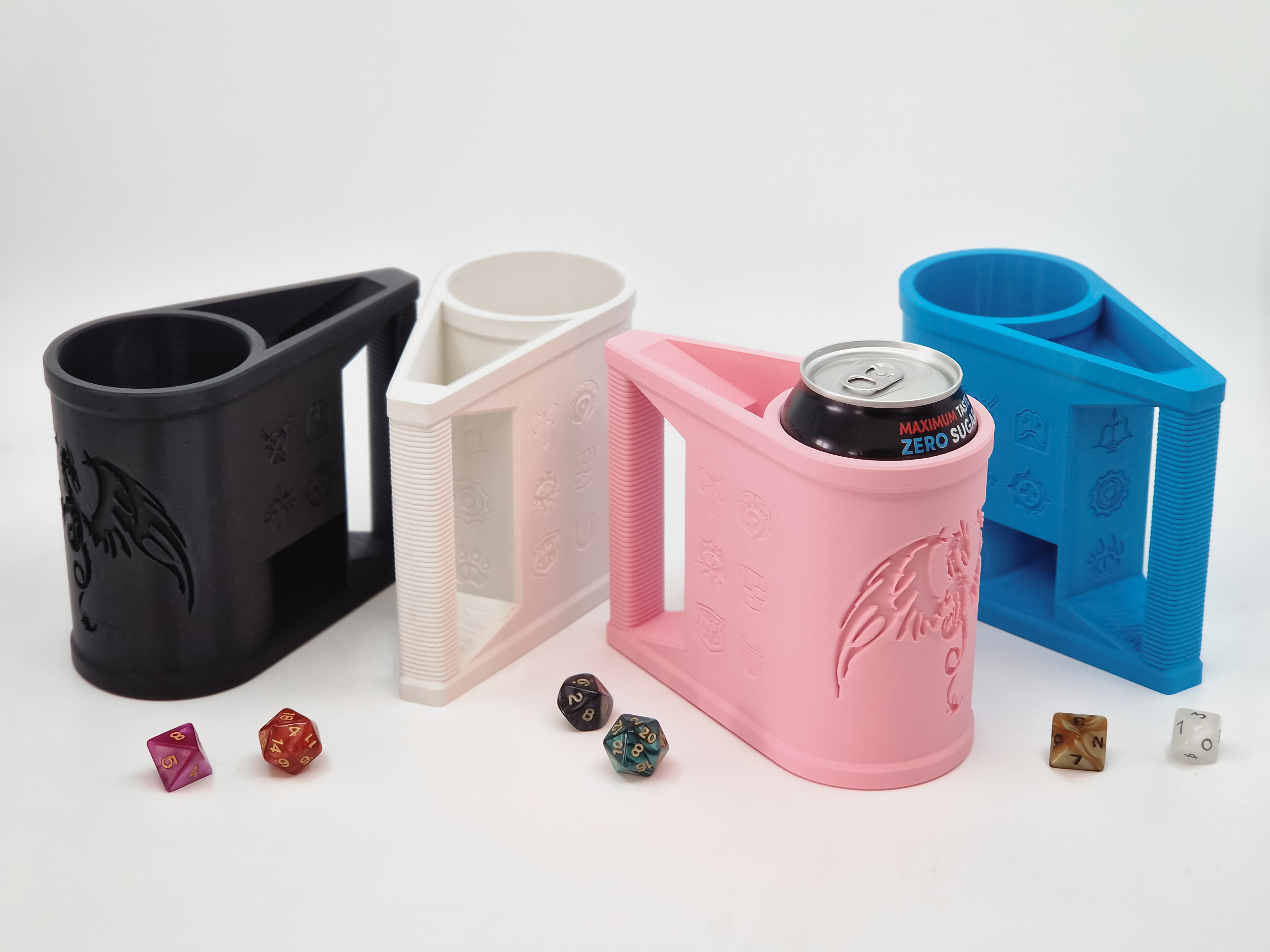 dragon dice tower holder Game can tabletop gaming dungeons & dragons (dnd) 12oz 330ml mug 3D print model - Mito3D