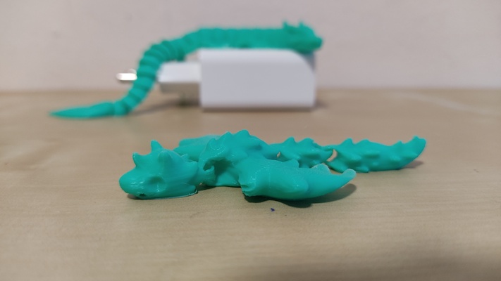 dragon chien libre jeu articulé animal fantastique 3d print model - Mito3D