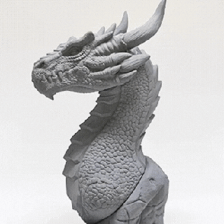 dragon 39 arrangé miniature 3d print model - Mito3D