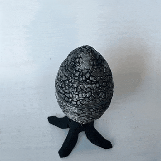 dragon egg easter fantasy box art high poly texturized eggs decorative original easy print 3d print model - Mito3D