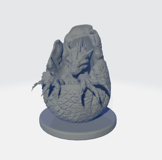 dragon egg art 3d print model - Mito3D