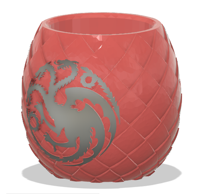 dragon egg mate targaryen 3d print model - Mito3D