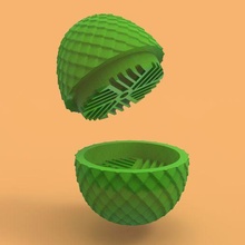 dragon egg weed grinder game of thrones targarien from marijuana 3d print model - Mito3D