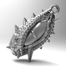 dragon eye jewelry keychain pendant keyring dino 3d print model - Mito3D