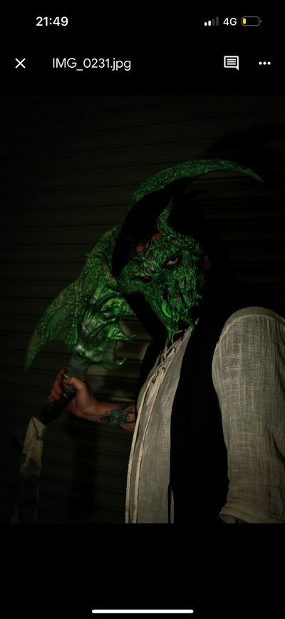 dragon visage masque portable mascarade cosplay soutenir klaxon gn vivre action rôle jouer 3d print model - Mito3D