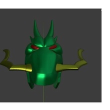Dragão fant arte capacete fantas 3d print model - Mito3D