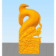 dragão de peixe arte 3d print model - Mito3D