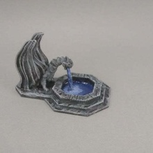 dragon fountain game toy accessories wargaming tabletop rpg role playing games openforge miniature gaming fantasy dungeons dragons dnd 40k 28mm 3d print model - Mito3D