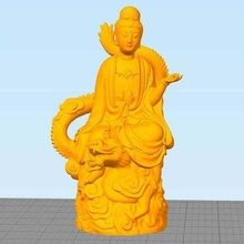 Dragão guanyin esculturas 3d print model - Mito3D