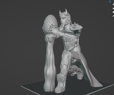 Drago guardia guerriero custode uovo 3d print model - Mito3D