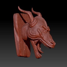 dragon hd 2 art il karate animale mitologico poli deco medievale d&d dungeon ottenuto ruolo 3d print model - Mito3D