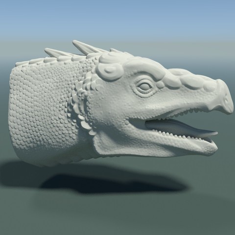 dragon head various creature 3D print model - Mito3D