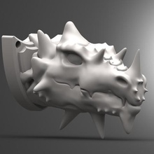 der Kopf des Drachen Spiel - Spielzeug drucken fantasy Kreatur monster Schlüsselanhänger 3d print model - Mito3D