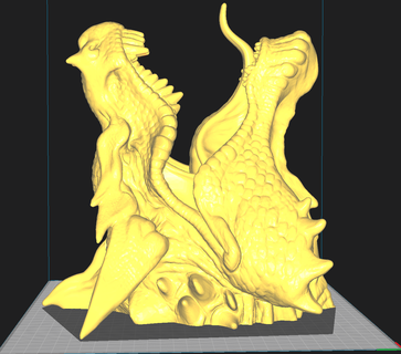 Drachen Kopf 3d print model - Mito3D