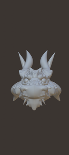 Dragão cabeça livre animal modelagem réptil 3d print model - Mito3D