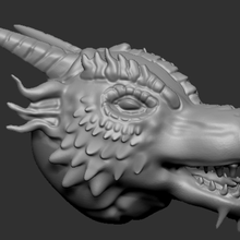 dragon head dragons d&d lizard men 3d print model - Mito3D