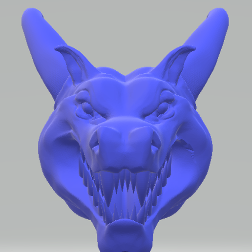Dragão cabeça dragão 3D print model - Mito3D