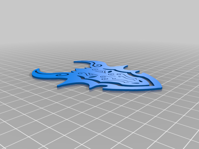 dragon head bag clip kitchen dining 3D print model - Mito3D