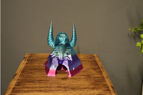 Dragão cabeça dados torre dentes d masmorras dragões rpg jogos tampo mesa borda cerca 3d print model - Mito3D