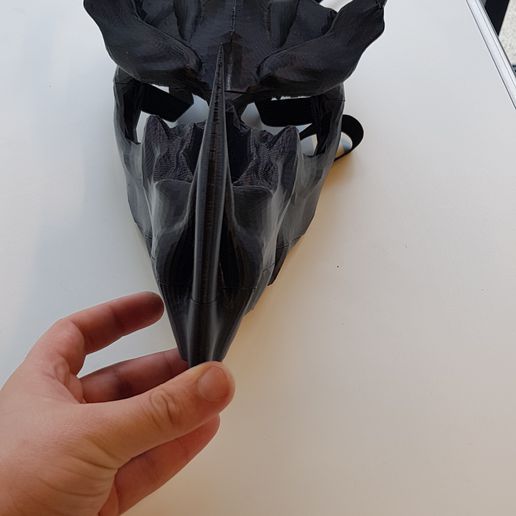 dragon head mask art halloween 3D print model - Mito3D