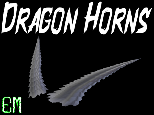 dragon horns horn accesseries cosplay props decor 3d print model - Mito3D