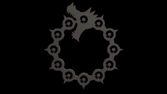 dragon ira - meliodas silhouette ban escanor diane king gowther merlin sins capitals 3d print model - Mito3D