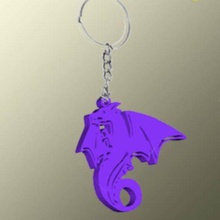 Dragão js chaveiro moda chave anel Super heroi mitologia arte brinquedo draco 3d print model - Mito3D