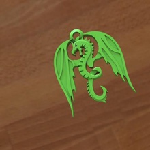 dragón llavero la joyería de juguete hobby 3d imprimir 3d print model - Mito3D