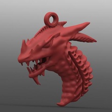 dragon 5 keychain home dino pendant game toy print monster creature 3d print model - Mito3D