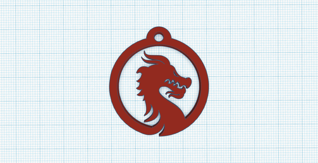 dragon keychain keychain dragon keychain dragon  3d print model - Mito3D