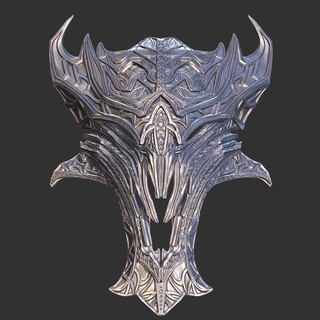 Ejderha kral maske Sanat zırh destek Sauron kask 3d print model - Mito3D