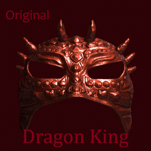ejderha Kral maske çeşitli taç yarım masqurade 3d print model - Mito3D