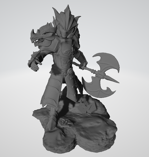 dragon Chevalier invocateurs guerre 3d print model - Mito3D