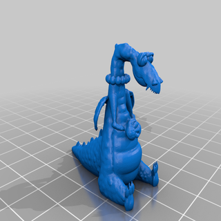 Drachen Dame Skulpturen 3d print model - Mito3D