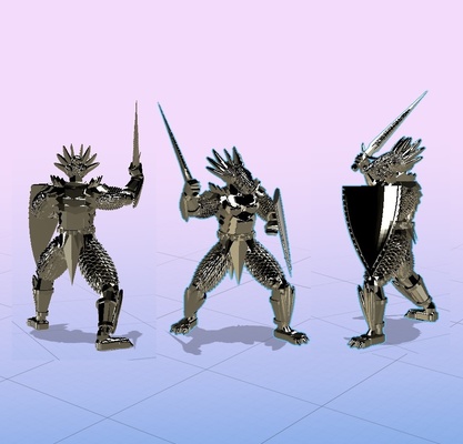 dragão homem cavaleiro fantasia nascermos lutador mago masmorra dragões miniatura mini 3d print model - Mito3D