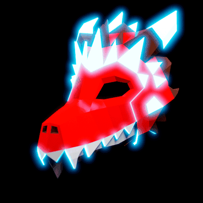 drago maschera articolato mascella giocattolo poli 3d print model - Mito3D