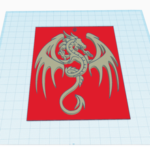dragon modelo 1 art dragón símbolo de la decoración 3d print model - Mito3D