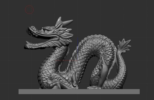 Drago modello arte Cinese oro fantasia mito mistico dinosauri animali dinosauro 3d print model - Mito3D
