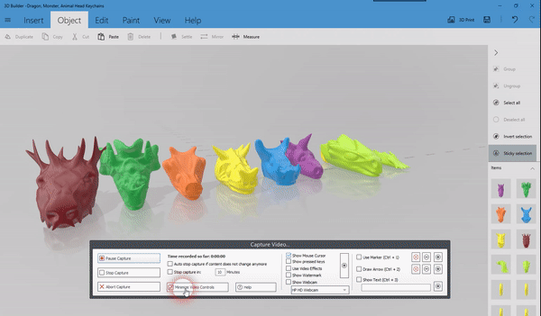 Drachen Monster Schlüsselbund einstellen 1 Schlüssel Tier 3D print model - Mito3D