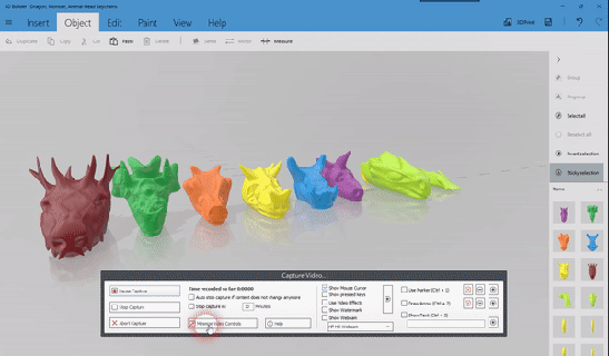 dragon monster keychain set 1 key animal 3d print model - Mito3D