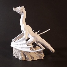 drago di montagna art animale la scultura figura figurina fantasia gameofthrones 3d print model - Mito3D