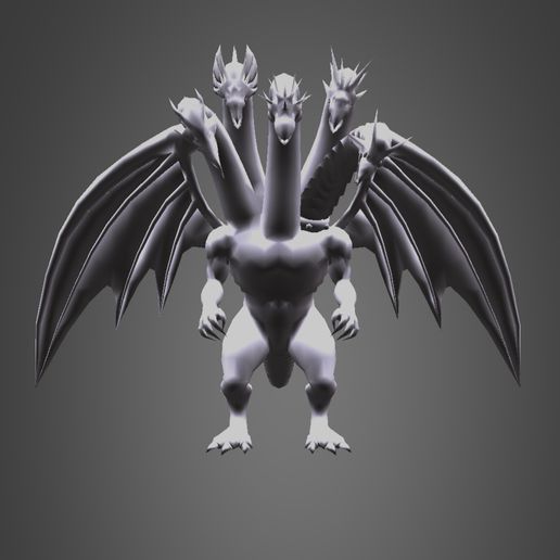 Dragão mítico yugioh 3D print model - Mito3D