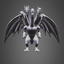Drago mitico yugioh 3d print model - Mito3D