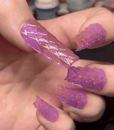 drachen nagel maniküre nailart morgenstern drucken nagler kunst 3d print model - Mito3D