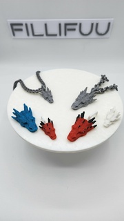 dragon neck chain vite impression 3d print model - Mito3D
