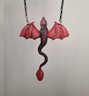 dragon necklace 3d print model - Mito3D