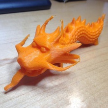 dragón de la vieja escuela.arte 3d print model - Mito3D