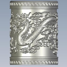 dragon pen holder art 3d print model - Mito3D